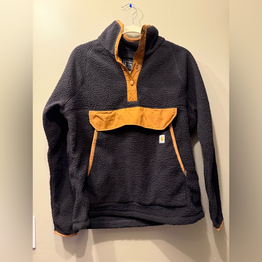 Carhartt Black and Gold Fleece Jacket